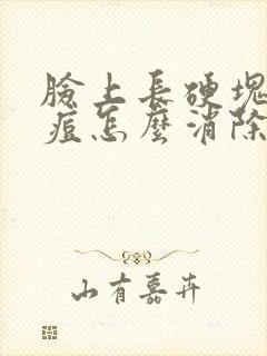 脸上长硬块的痘痘怎么消除封面