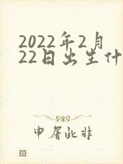 2022年2月22日出生什么命