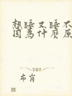 想睡又睡不着是因为什么原因