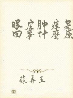 眼皮肿痒是怎么回事什么原因引起的