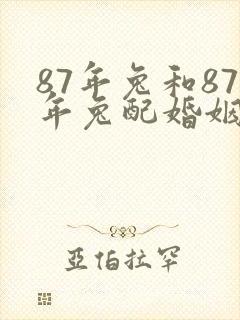 87年兔和87年兔配婚姻好不好