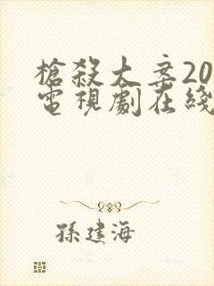 枪杀大案20集电视剧在线观看