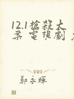 12.1枪杀大案 电视剧 免费观看