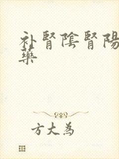 补肾阴肾阳的中药