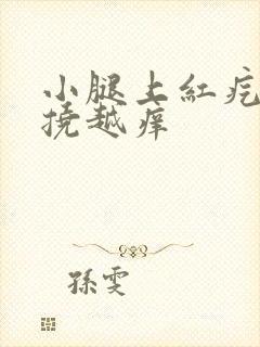 小腿上红疙瘩越挠越痒