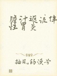 胆汁返流伴糜烂性胃炎