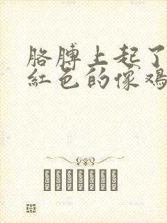 胳膊上起了一片红色的像鸡皮疙瘩