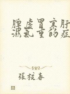 脾虚胃寒肝火旺湿气重的症状