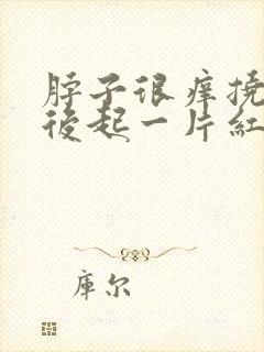 脖子很痒挠完之后起一片红疙瘩