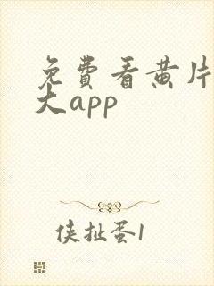 免费看黄片的十大app