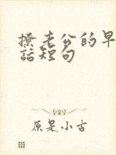 撩老公的早安情话短句