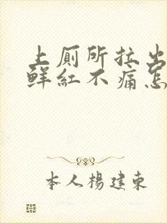 上厕所拉出血,鲜红不痛怎么办