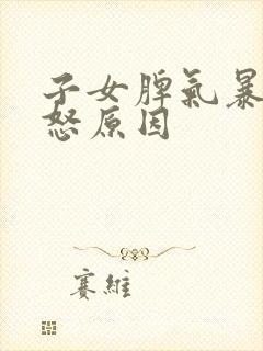 子女脾气暴躁易怒原因