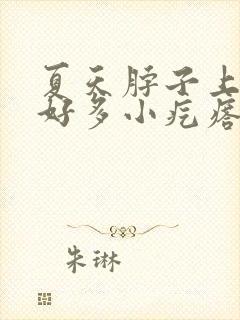 夏天脖子上起了好多小疙瘩很痒痒