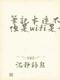 笔记本连不上网但是wifi是好的