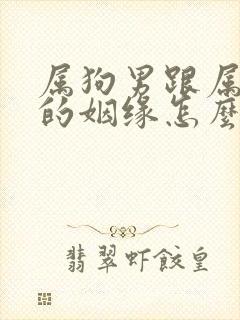 属狗男跟属龙女的姻缘怎么样