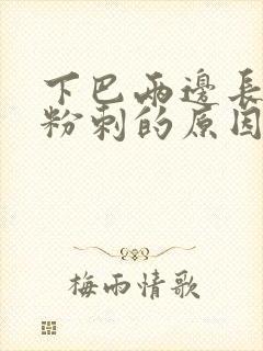 下巴两边长闭口粉刺的原因