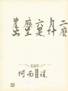 农历六月二十六出生是什么命