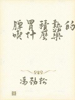 脾胃积热的症状吃什么药