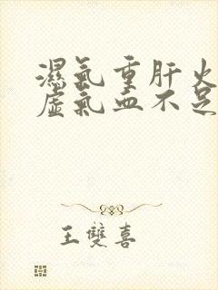 湿气重肝火旺脾虚气血不足