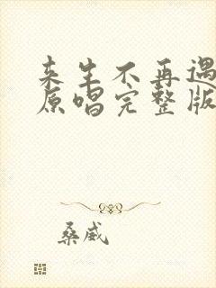 来生不再遇见你原唱完整版