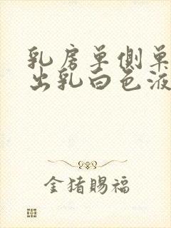 乳房单侧单孔挤出乳白色液体