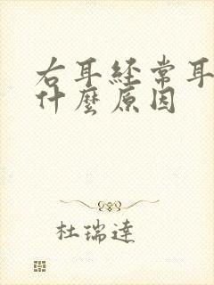 右耳经常耳鸣是什么原因