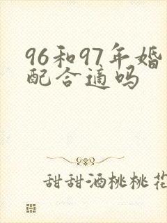 96和97年婚配合适吗封面