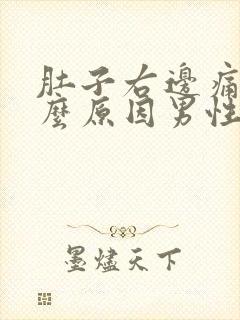 肚子右边痛是什么原因男性