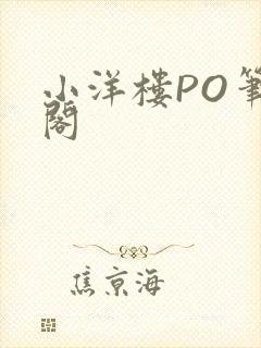 小洋楼PO笔趣阁封面