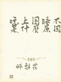 晚上困睡不着觉是什么原因引起的?