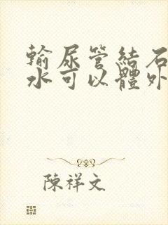 输尿管结石肾积水可以体外碎石吗