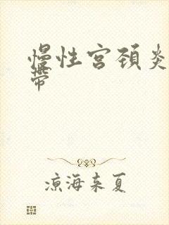 慢性宫颈炎 白带