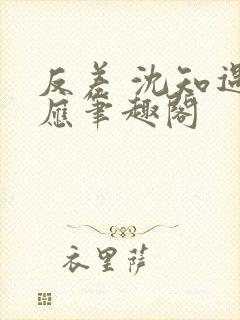 反差 沈知遇晏应笔趣阁