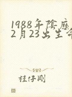 1988年阴历2月23出生命运