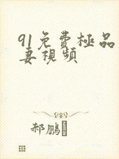 91免费极品人妻视频