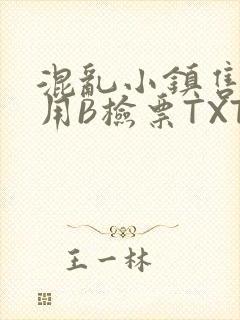 混乱小镇售票员用B检票TXT