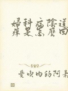 妇科病阴道外瘙痒是怎么回事封面