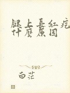 腿上长红疙瘩是什么原因