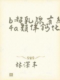 b超乳腺有结节4a类伴钙化