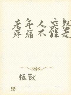 老年人突然膝盖疼痛不能走路