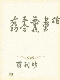 右手无名指戒指的含义男