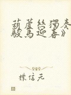 葫芦丝独奏曲《骏马迎春》