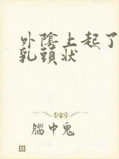 外阴上起了个硬乳头状