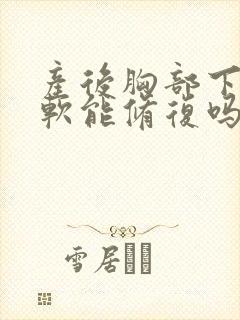 产后胸部下垂变软能修复吗