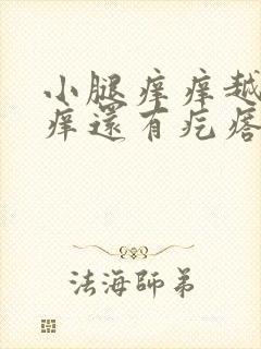 小腿痒痒越挠越痒还有疙瘩封面