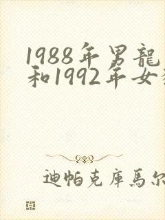 1988年男龙和1992年女猴相配吗