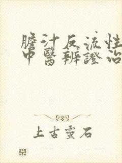 胆汁反流性胃炎中医辨证治疗封面