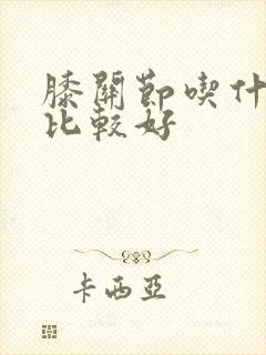 膝关节吃什么药比较好