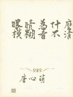 眼睛为什么干涩模糊看不清